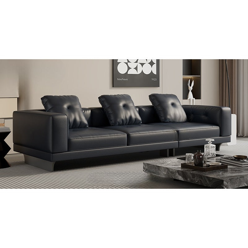 Italian DYLAN minimalist leather sofa