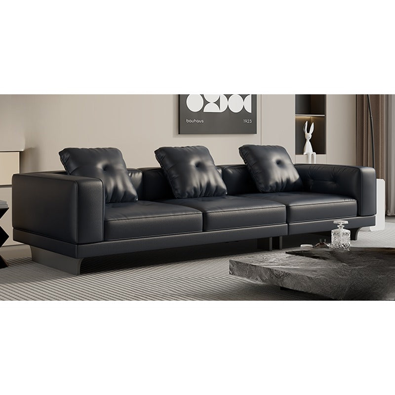 Italian DYLAN minimalist leather sofa