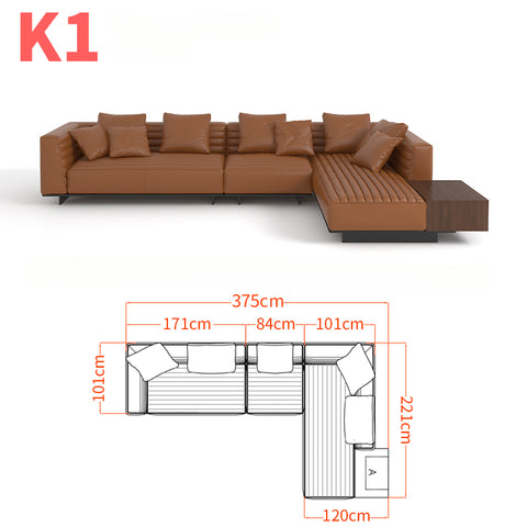 High-end Italian minimalist sofa