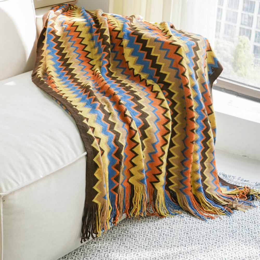 Bohemian air conditioning blanket sofa blanket