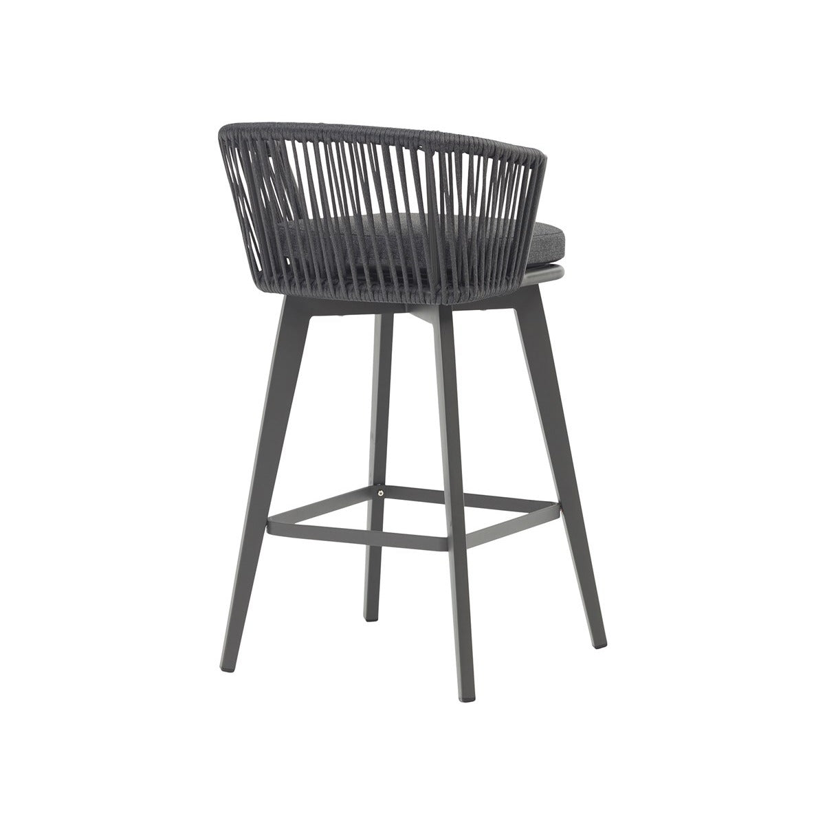 Anthracite Square Bar Table with 4 Bar Chairsgarden