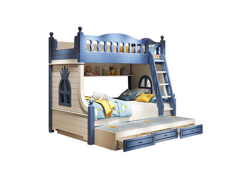 Children&#039;s bed bunk bed slide combination bed