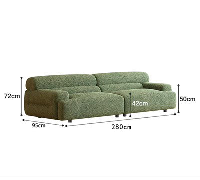 French lamb cream sofa