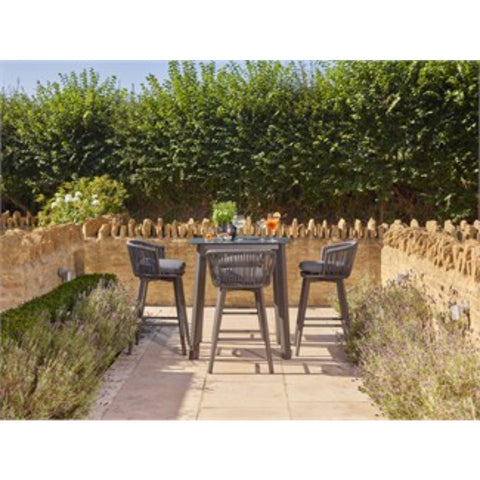 4 Seat Round Dining Set with Parasol & Basegarden