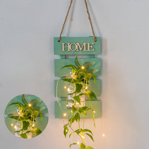 Wall flower basket ornaments live room wall bionic flower background decoration