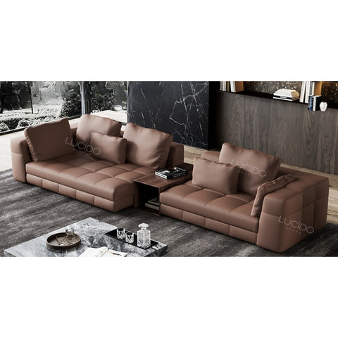 Italian suit leather sofa