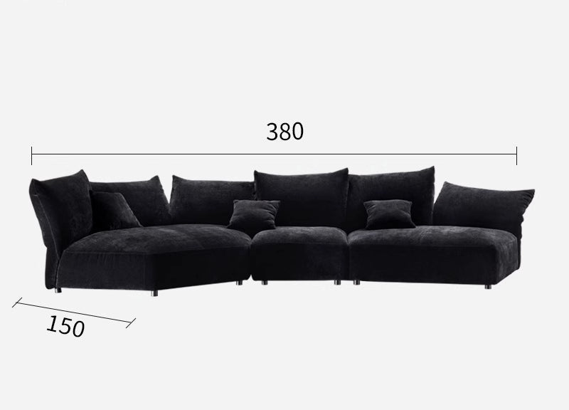 Modern minimalist petal fabric sofa