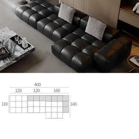 SABA Pixel Module Leather Sofa