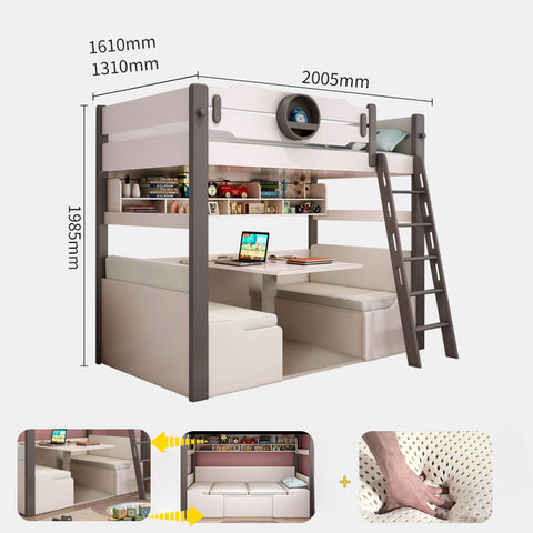 Upper and lower bed multifunctional combination bed