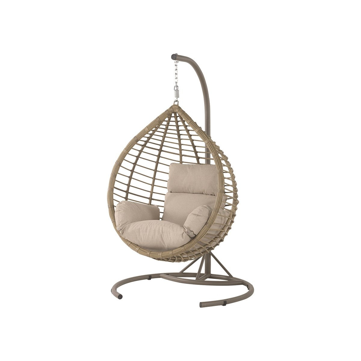 Sandstone Rattan Single Tulip Open Weave Hanging Cocoongarden