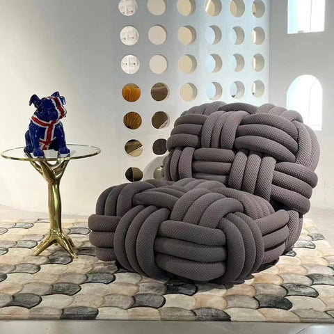 Designer Creative Art Personality New Single Sofa Moooi Sofa Chair Knitty