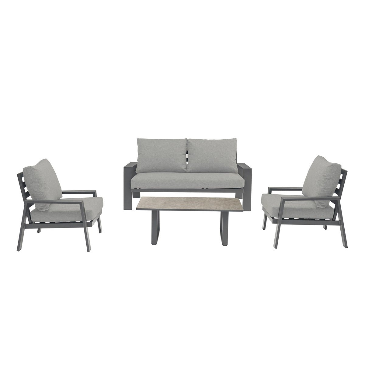 2 Seater Sofa with 2 Armchairs & Rectangle Coffee Tablegarden