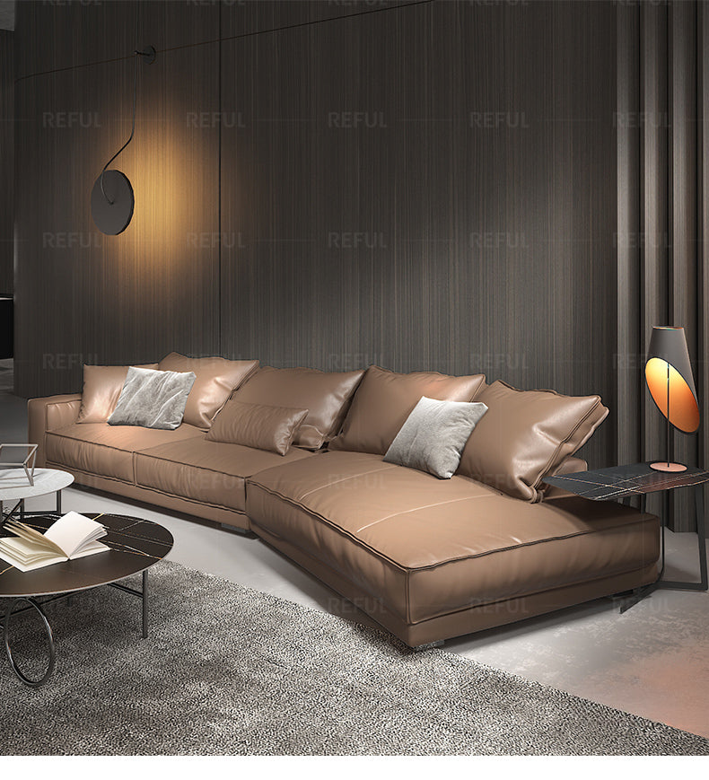 Special-shaped creative leather sofa