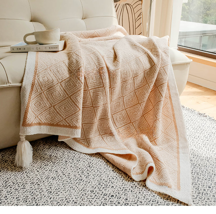 Bohemian air conditioning blanket sofa blanket