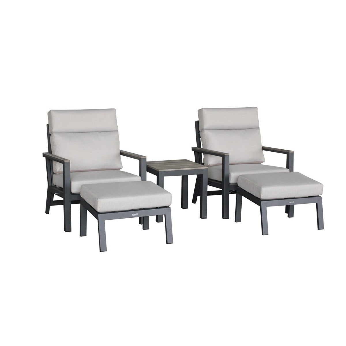 Recliner Set with 2 Footstools & Side Tablegarden