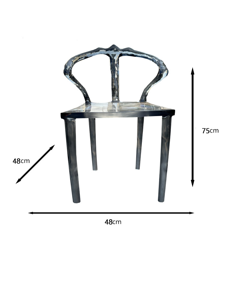 Transparent resin crystal tea table