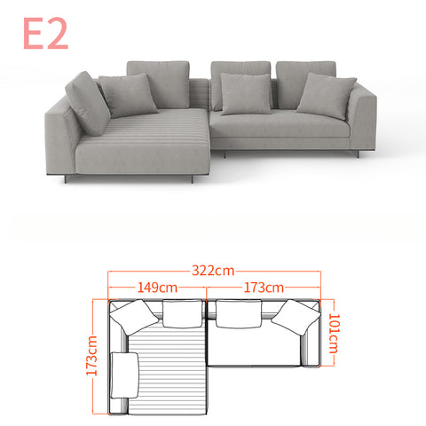 Italian minimalist sofa