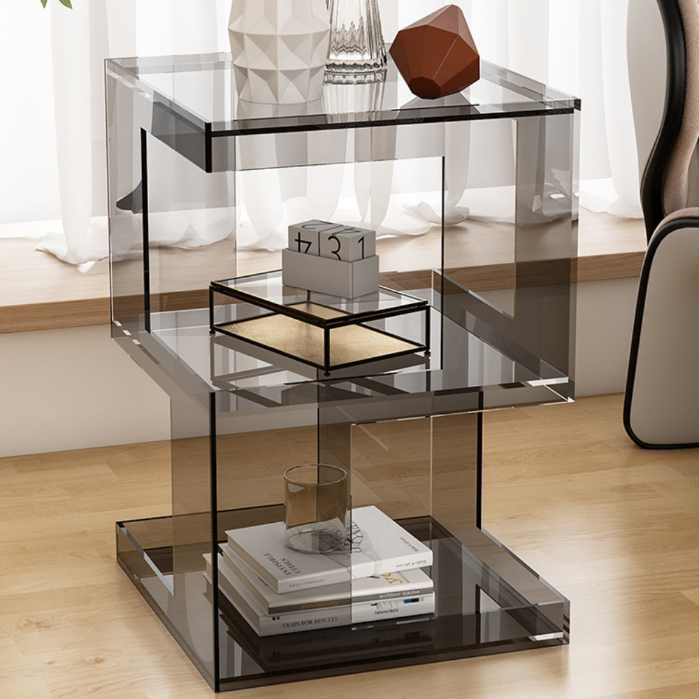 Acrylic rack bedside table creative storage storage rack