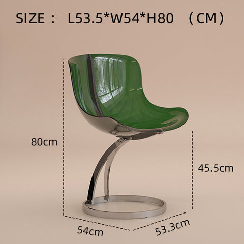 Designer's Creative Cream Home Acrylic Chair