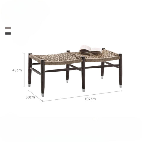 High-end leisure teak rattan sofa garden