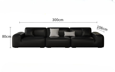 Big Black Bull Cube Sofa