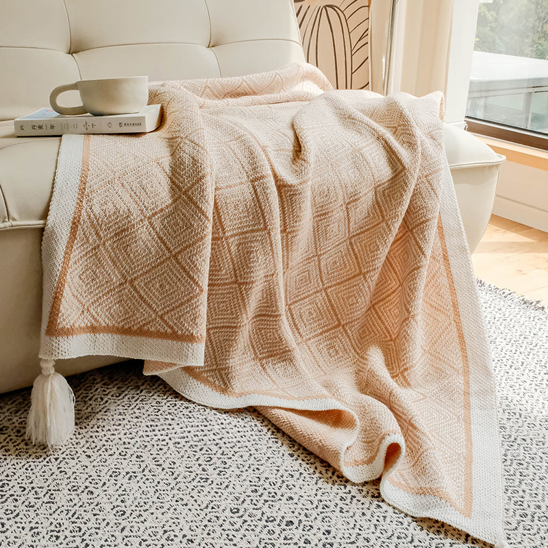 Bohemian air conditioning blanket sofa blanket