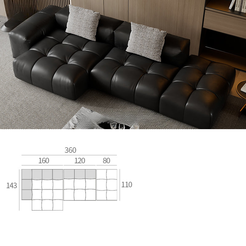 SABA Pixel Module Leather Sofa