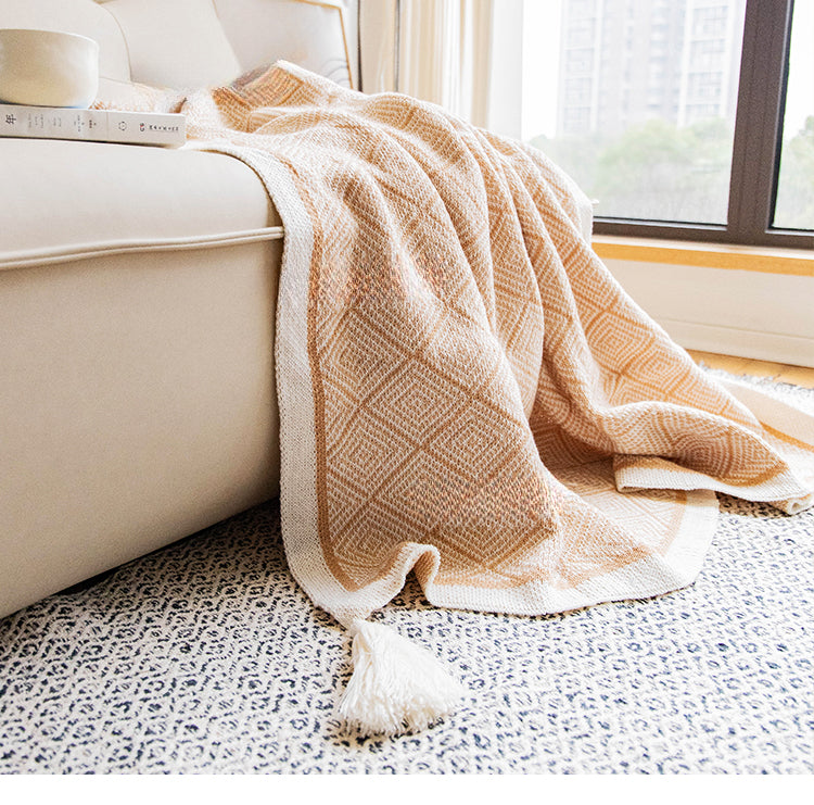 Bohemian air conditioning blanket sofa blanket