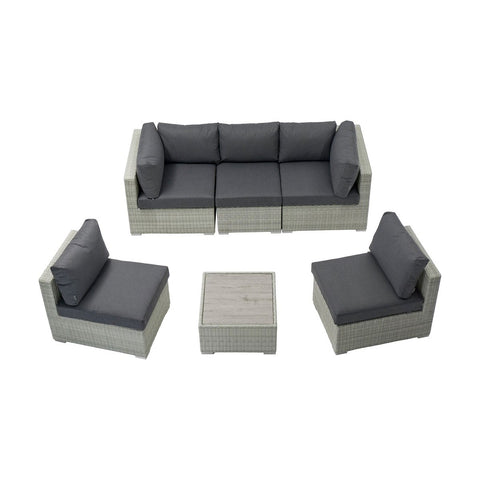 Cloud Rattan 6 Piece Modular Daybed or Sofagarden