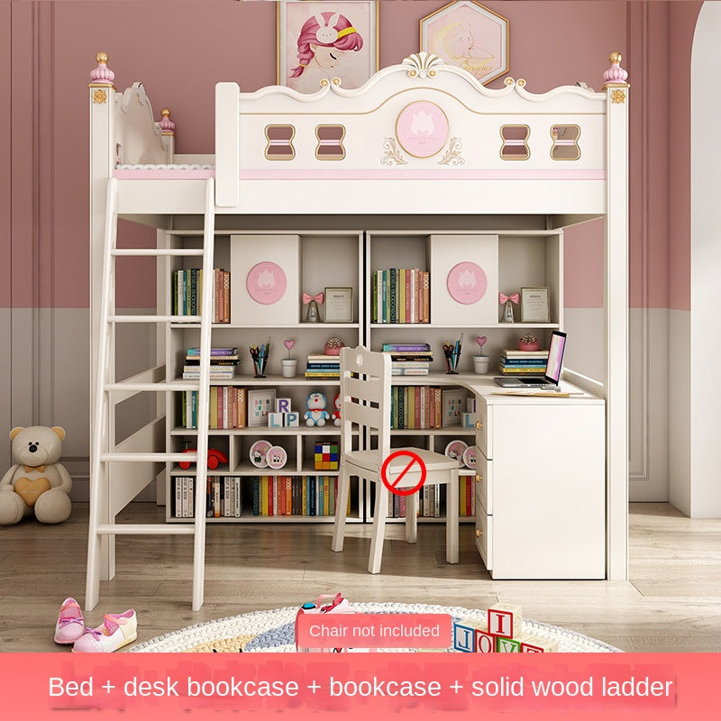 Pink Multi functional Combination Bed