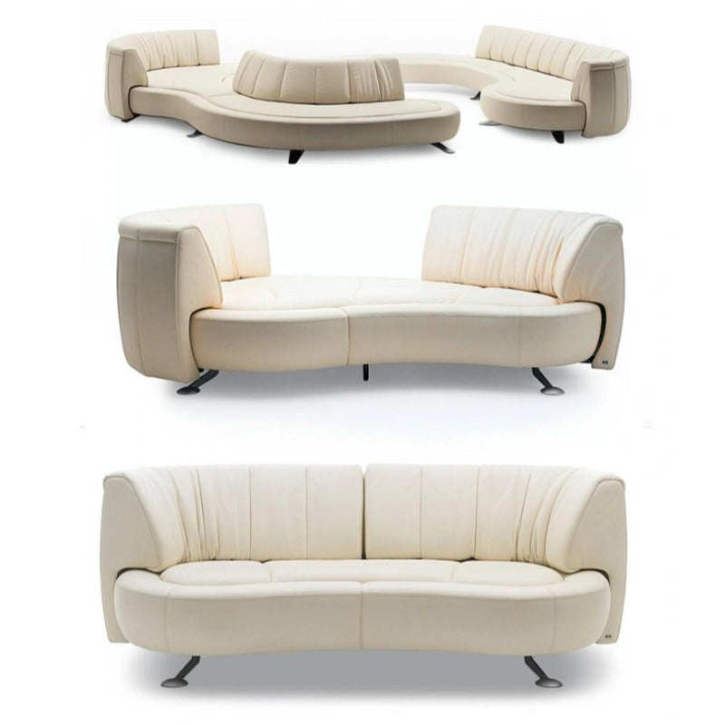 Backrest track rotating sofa