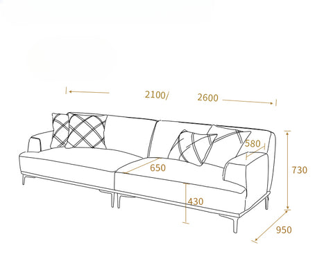 Nordic modern minimalist sofa