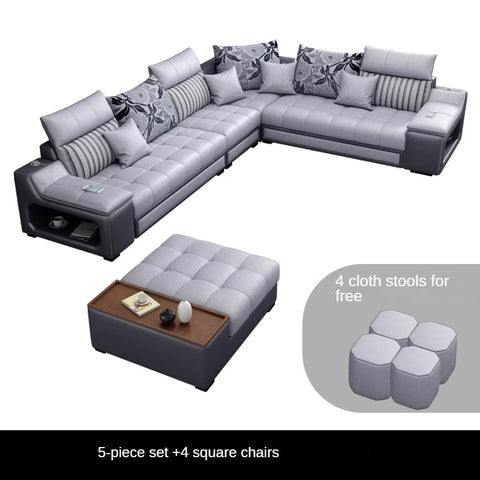 Modern minimalist multifunctional combination sofa