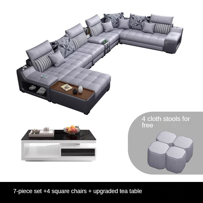 Modern minimalist multifunctional combination sofa