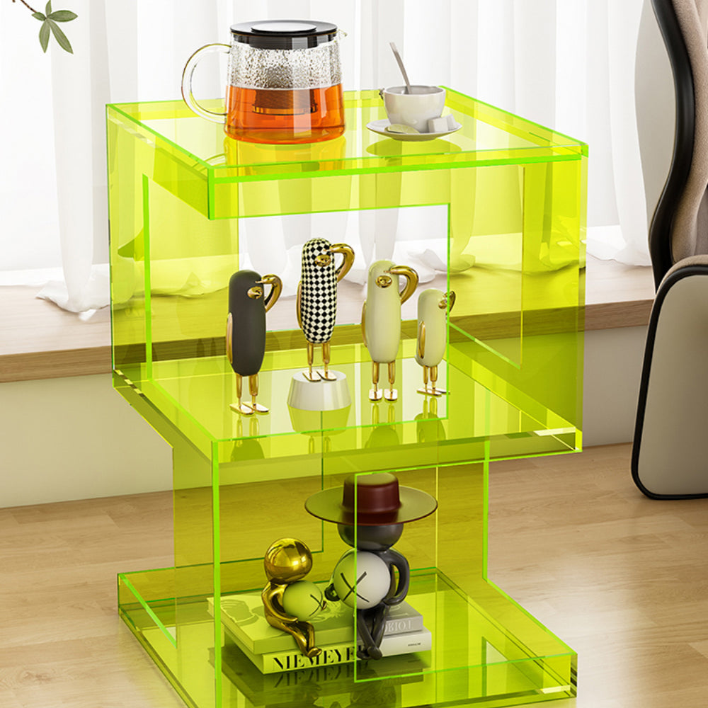 Acrylic rack bedside table creative storage storage rack