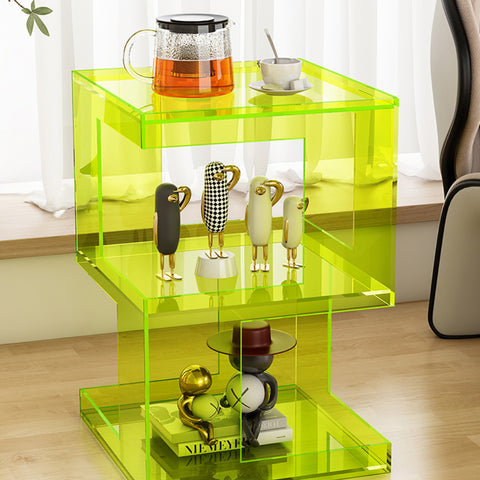 Acrylic rack bedside table creative storage storage rack