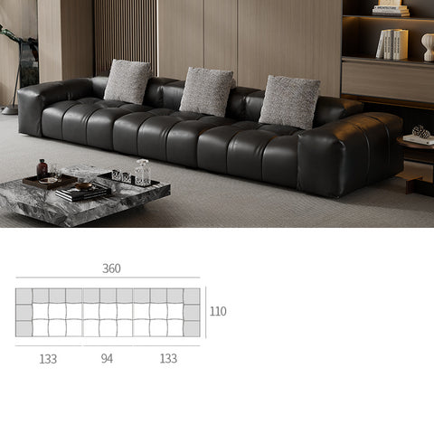 SABA Pixel Module Leather Sofa