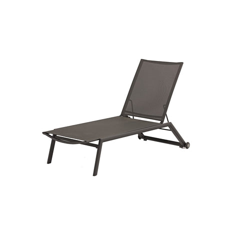 Charcoal Lounger with Wheelsgarden