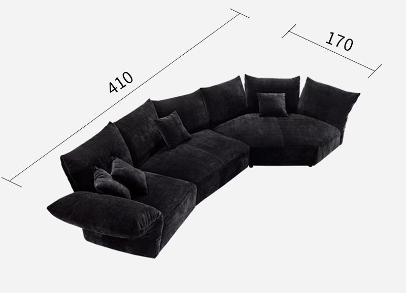 Modern minimalist petal fabric sofa