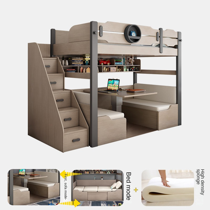 Upper and lower multi-function combined bed