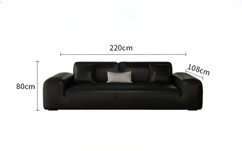 Big Black Bull Cube Sofa