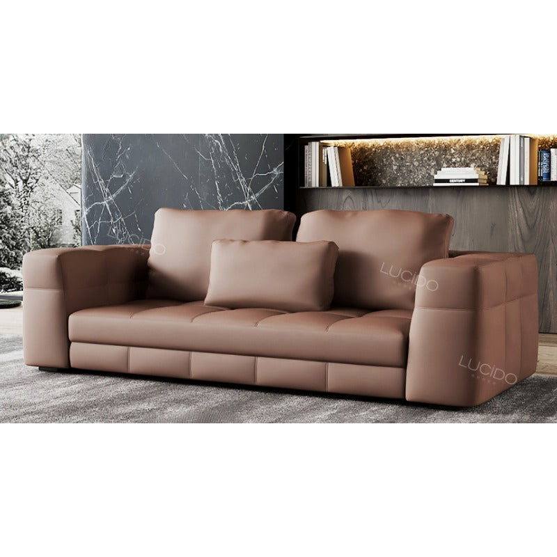 Italian suit leather sofa