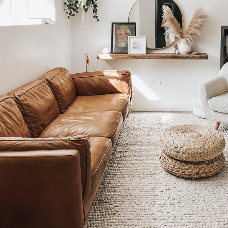 Modern first-floor cowhide sofa