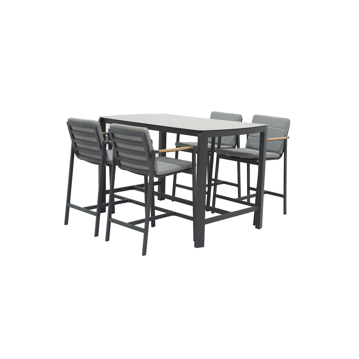 Rectangle Bar Set with 4 Chairsgarden