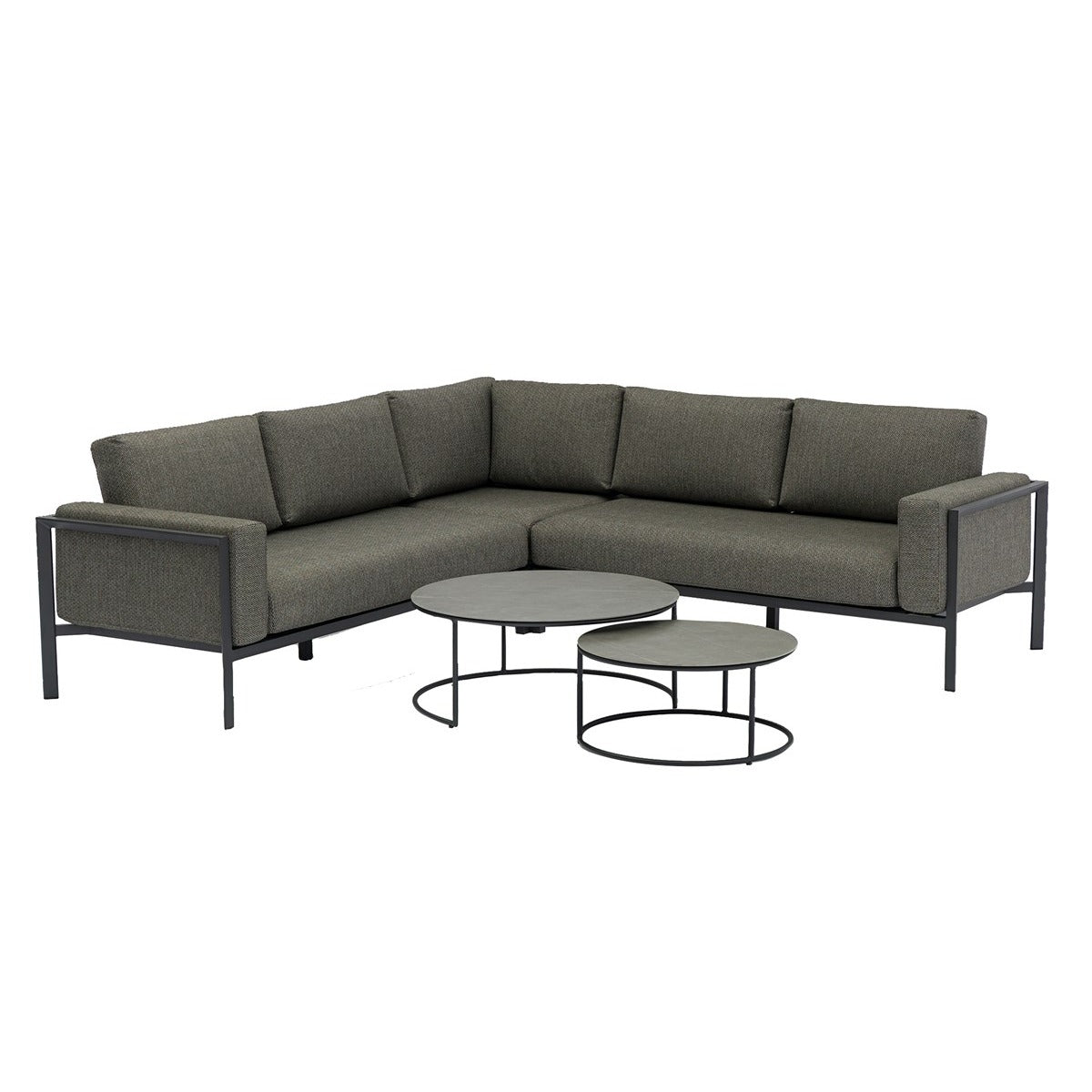 Corner Sofa Set with Duo Coffee Tablegarden