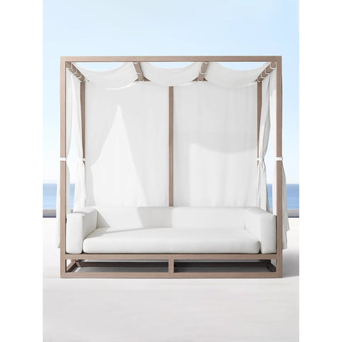 Teak courtyard bed sofa garden