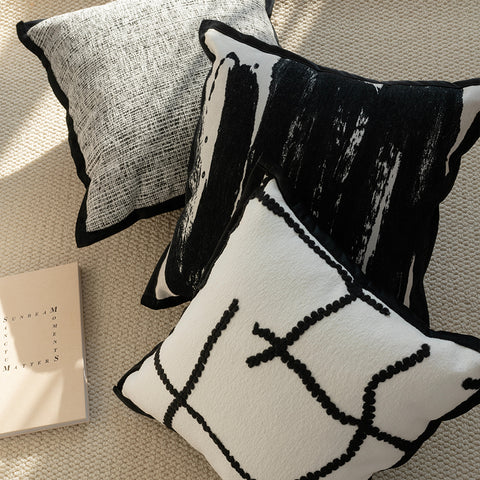 French high-end soft cushion square pillow