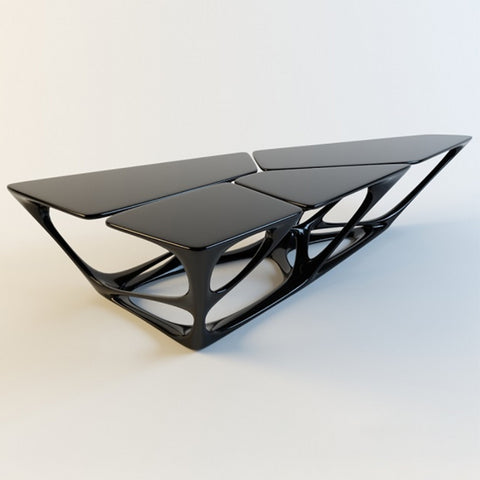 Creative fiberglass hollow tea table