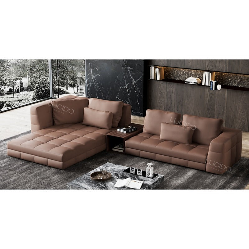 Italian suit leather sofa