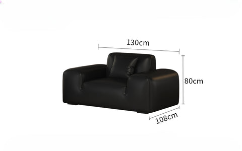 Big Black Bull Cube Sofa